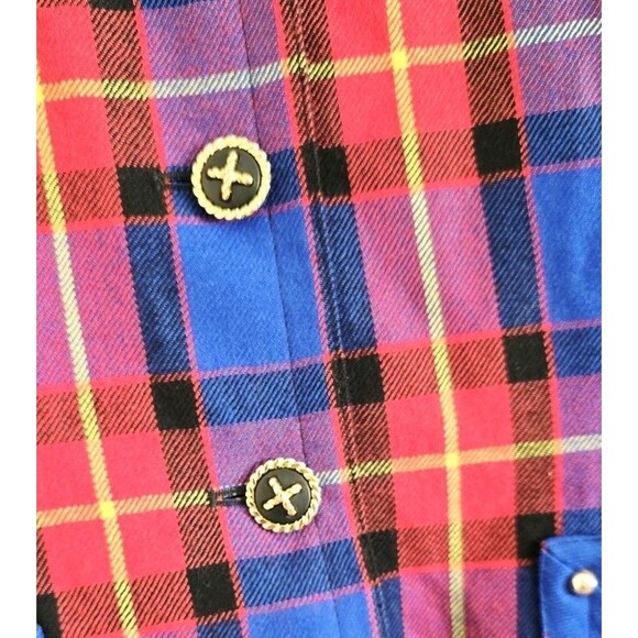 Escada By Margaretha Ley Blazer Size 38 Vintage 90s Pure New Wool Red Plaid US 8 - Picture 3 of 10